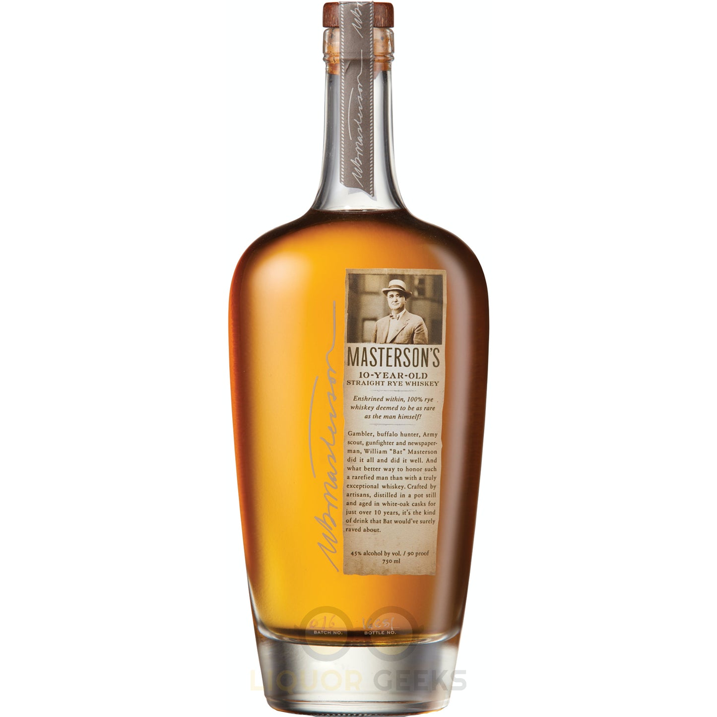 Mastersons 10 Years Old Straight Rye Whisky - Liquor Geeks