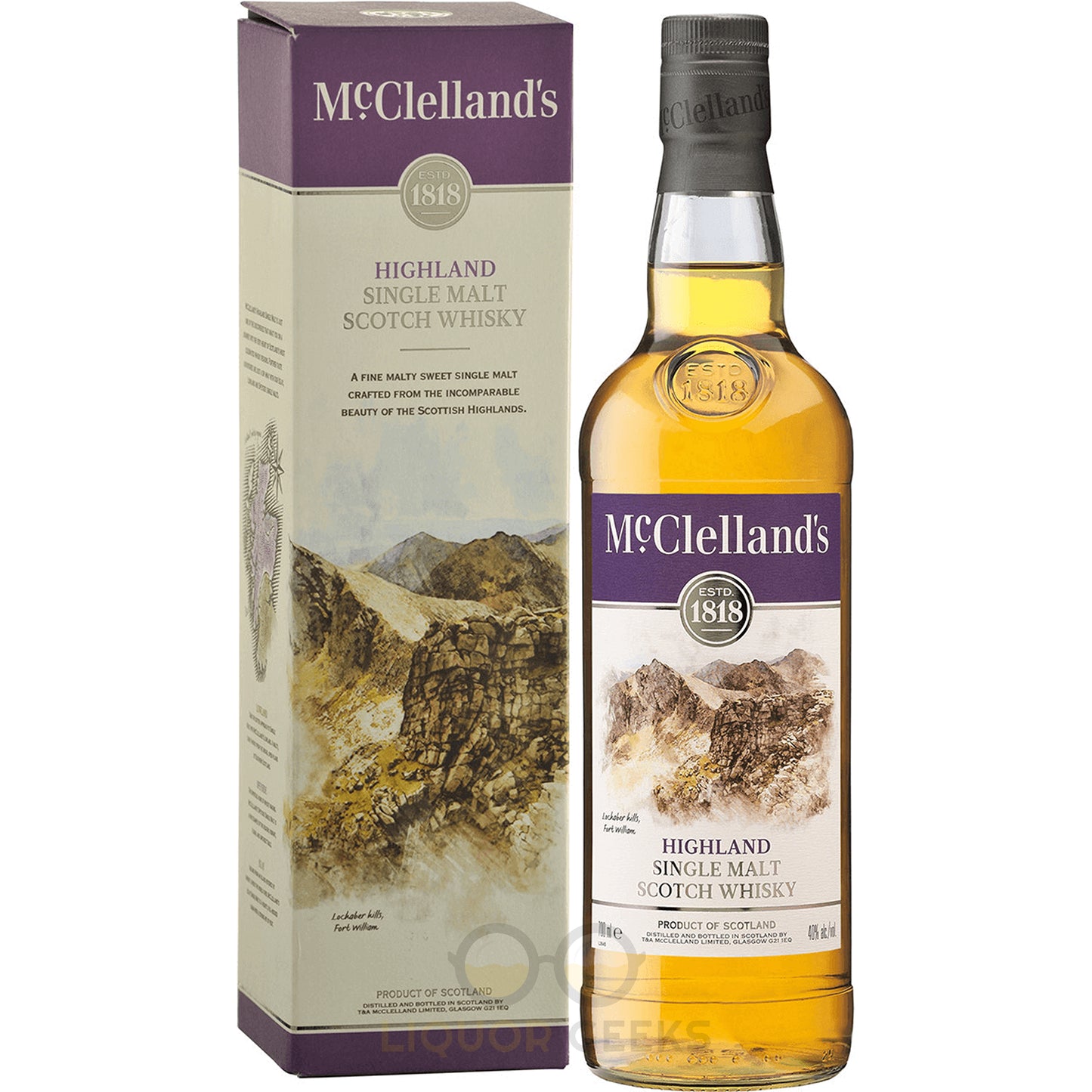 McClelland's Highland Single Malt Scotch Whiskey - Liquor Geeks