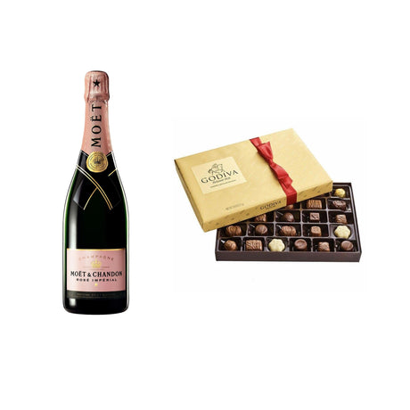 Moet & Chandon Champagne Brut Rose Imperial With Gift - Liquor Geeks