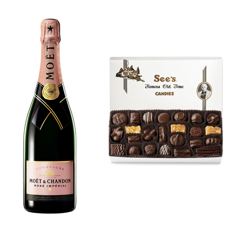 Moet & Chandon Champagne Brut Rose Imperial With Gift - Liquor Geeks