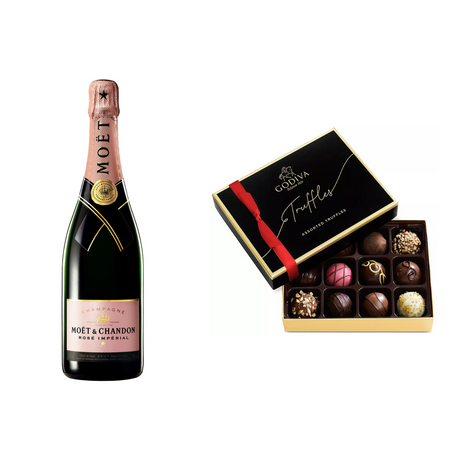 Moet & Chandon Champagne Brut Rose Imperial With Gift - Liquor Geeks