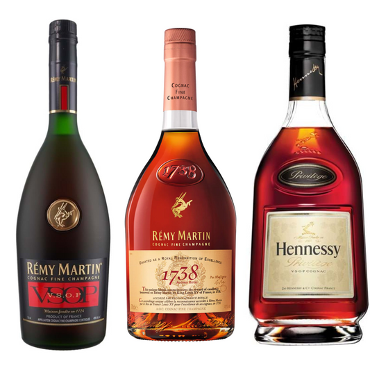 Remy Martin VSOP & Remy Martin 1738 & Hennessy VSOP - Liquor Geeks
