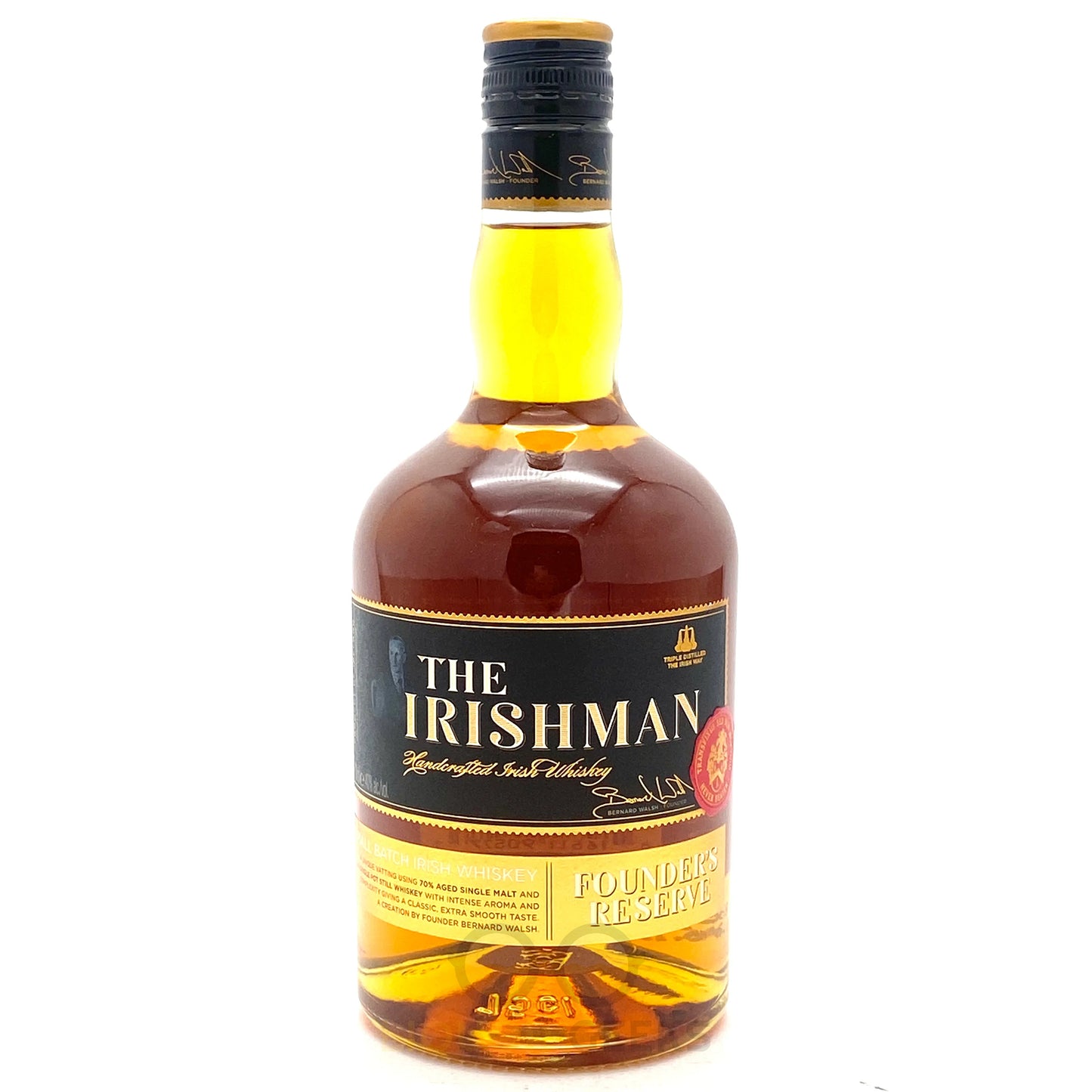 The Irishman Small Batch Irish Whiskey Founder's Reserve Bottle - Liquor Geeks