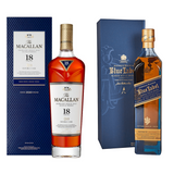 The Macallan 18 & Blue Label Combo - Liquor Geeks