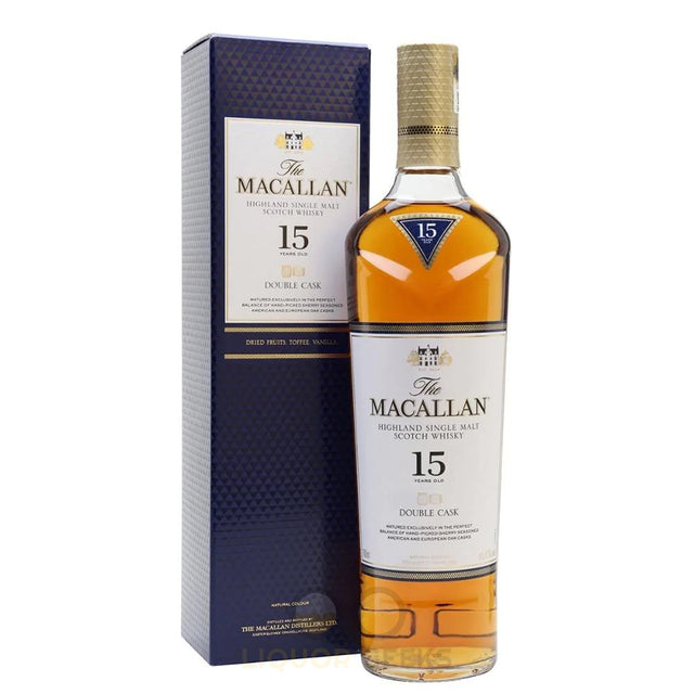 The Macallan Double Cask 15 Years Old Single Malt Scotch Whisky - Liquor Geeks