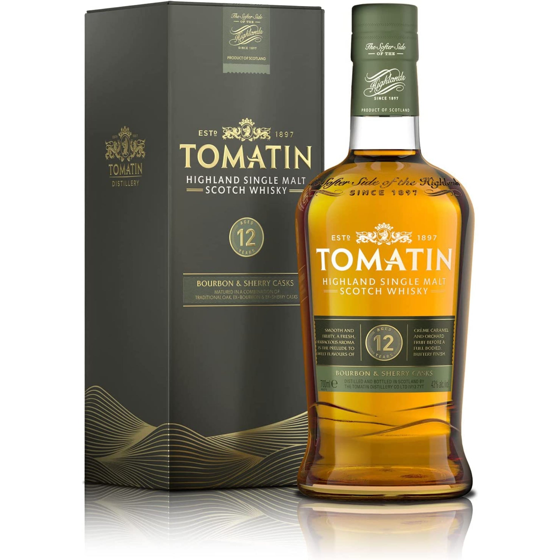 Tomatin 12 Year Single Malt Scotch Whiskey - Liquor Geeks