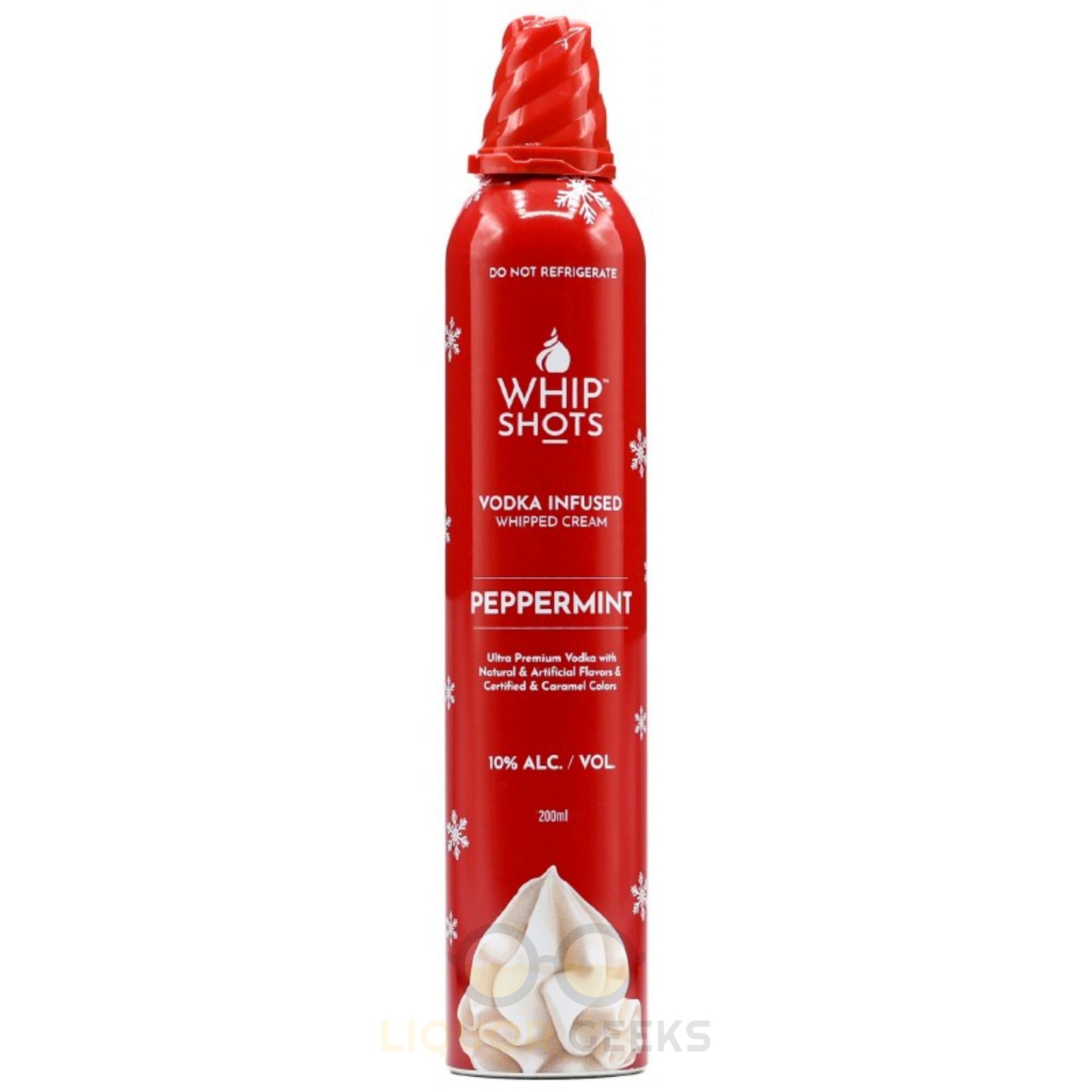 Whipshots Vodka Infused Whipped Cream-Peppermint - Liquor Geeks