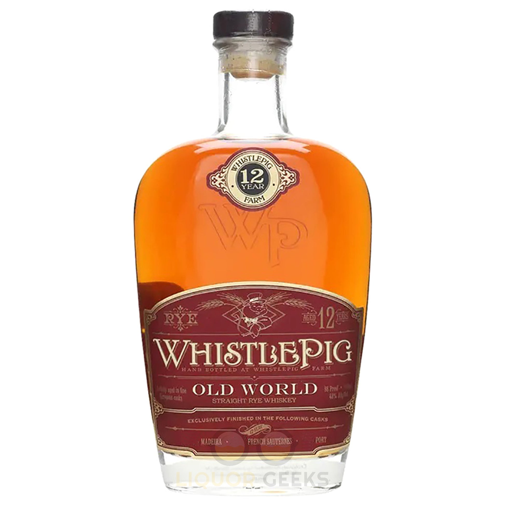 WhistlePig Old World 12 Year Rye Whiskey - Liquor Geeks